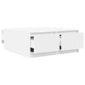 Miniatyrbillede 6 af 11: vidaXL sofabord med skuffer 100x100x40 cm hvid