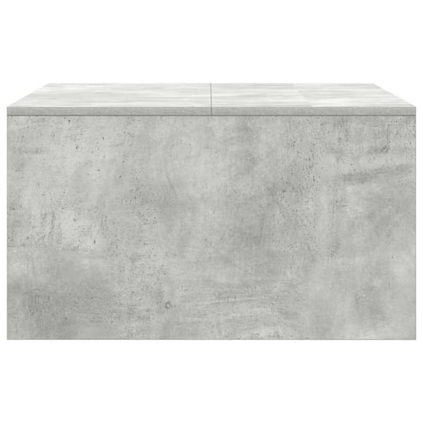 vidaXL sohvapöytä laatikoilla betonin harmaa 70,5x70x40 cm