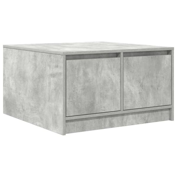 vidaXL sohvapöytä laatikoilla betonin harmaa 70,5x70x40 cm