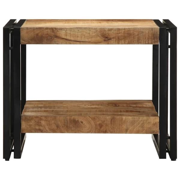 vidaXL Soffbord 50x50x38 cm massivt grovt trä mango