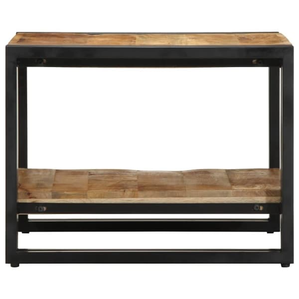 vidaXL Soffbord 50x50x38 cm massivt grovt trä mango