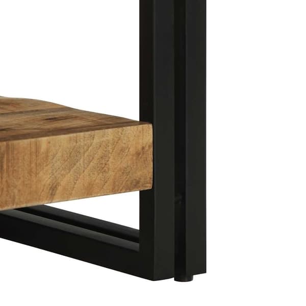 vidaXL Soffbord 50x50x38 cm massivt grovt trä mango