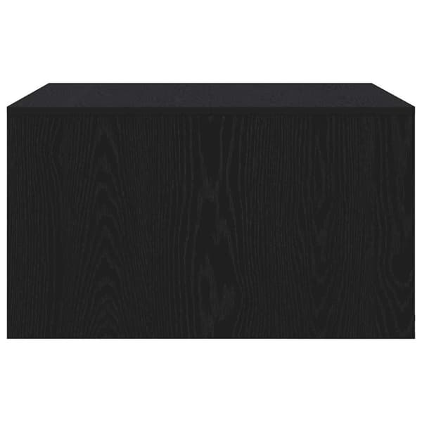 vidaXL sofabord med skuffer 70,5x70x40 cm sort egetræsfarve
