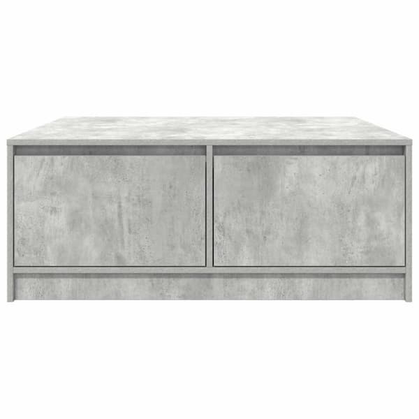 vidaXL sofabord med skuffer 100x100x40 cm betongrå