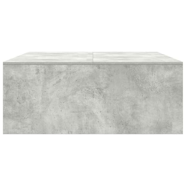 vidaXL sofabord med skuffer 100x100x40 cm betongrå
