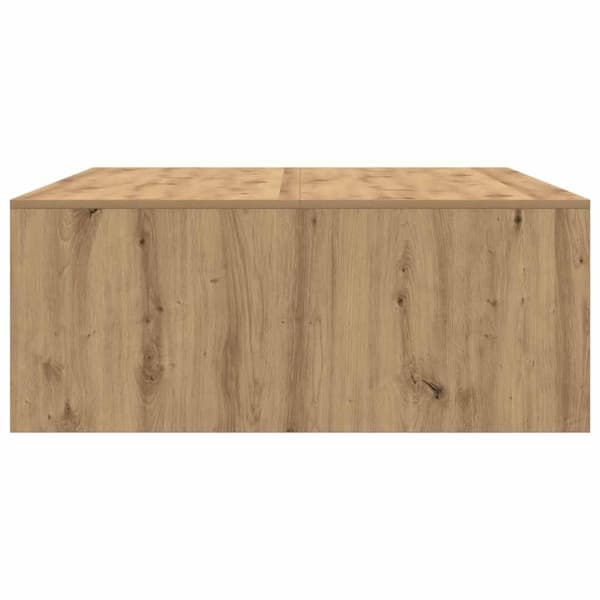 vidaXL Salongbord med skuffer artisan eik 100x100x40 cm