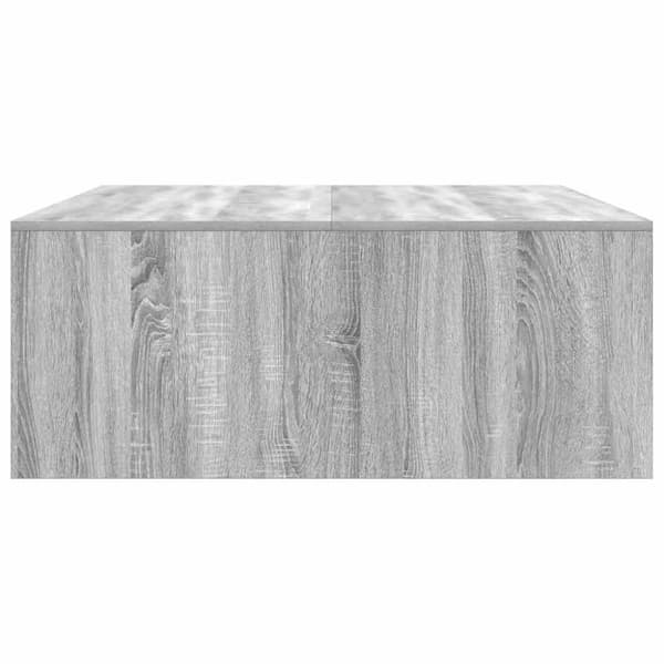 vidaXL sohvapöytä laatikoilla harmaa Sonoma 100x100x40 cm