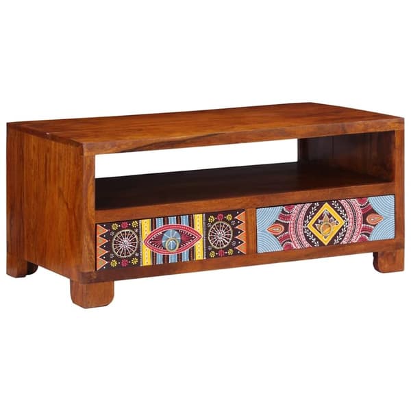 vidaXL sofabord 90x50x40 cm massivt akacietræ