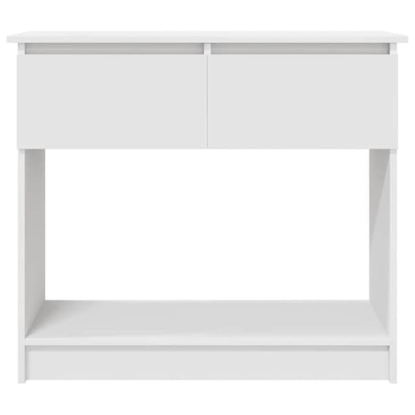 vidaXL konsolbord med skuffer 85,5x38,5x74,5 cm hvid
