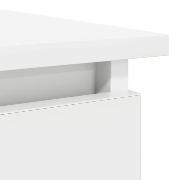 vidaXL konsolbord med skuffer 85,5x38,5x74,5 cm hvid