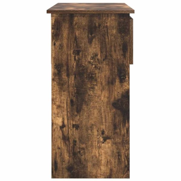 vidaXL konsolbord med skuffer 85,5x38,5x74,5 cm røget egetræsfarve