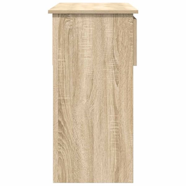 vidaXL konsolbord med skuffer 85,5x38,5x74,5 cm sonoma-eg