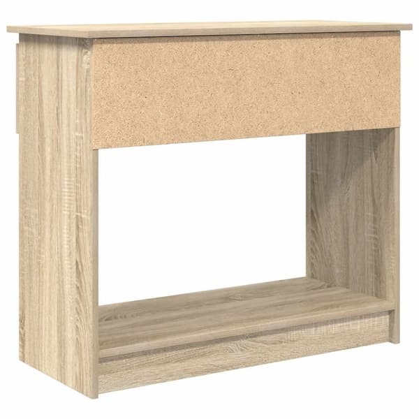 vidaXL konsolbord med skuffer 85,5x38,5x74,5 cm sonoma-eg