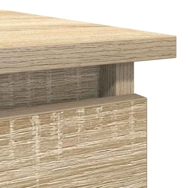 vidaXL konsolbord med skuffer 85,5x38,5x74,5 cm sonoma-eg