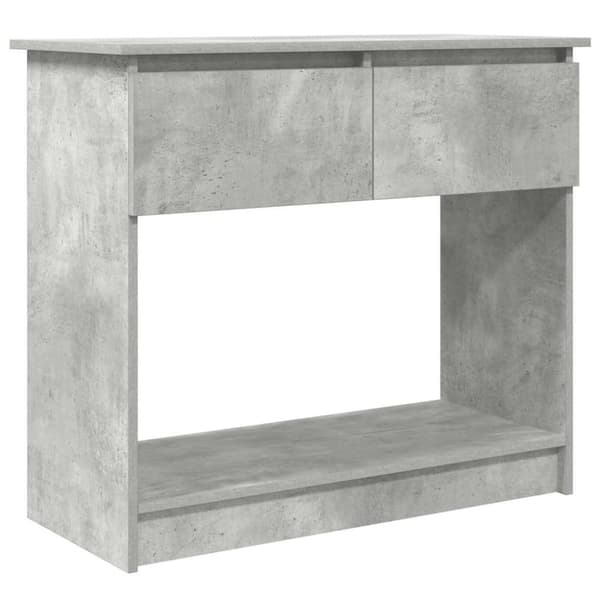 vidaXL konsolbord med skuffer 85,5x38,5x74,5 cm betongrå