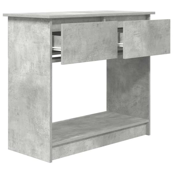 vidaXL konsolbord med skuffer 85,5x38,5x74,5 cm betongrå