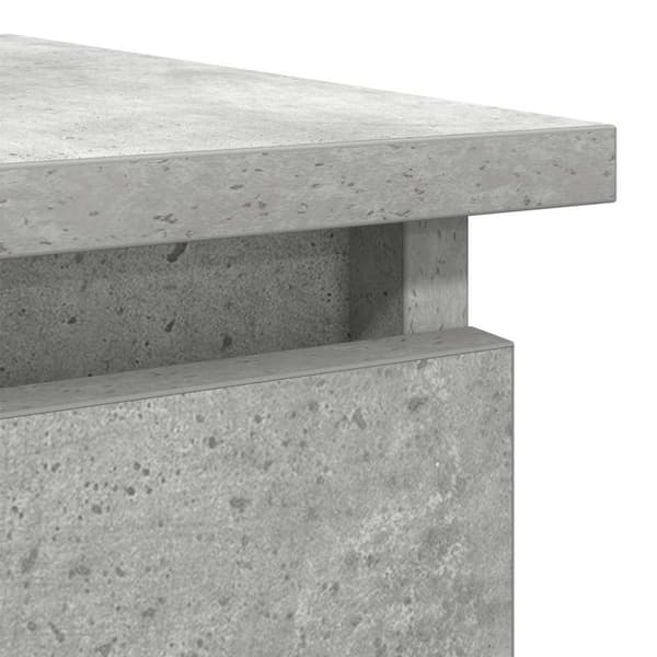 vidaXL konsolbord med skuffer 85,5x38,5x74,5 cm betongrå