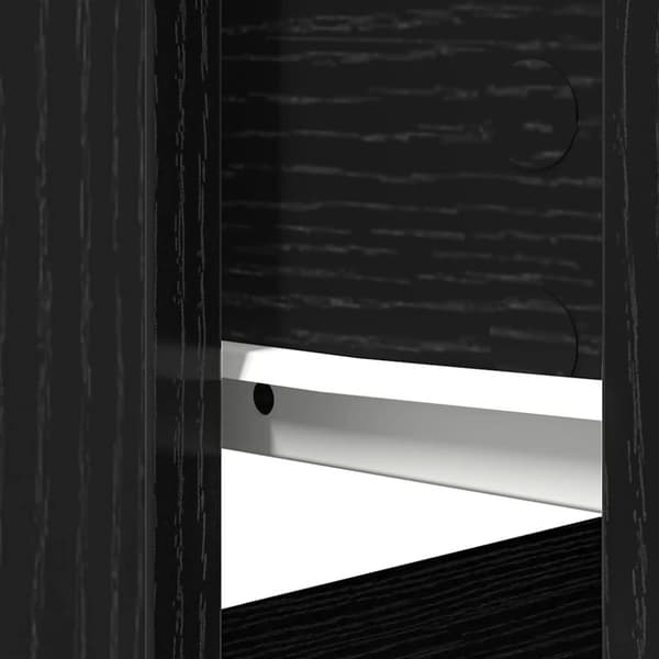 vidaXL konsolbord med skuffer 85,5x38,5x74,5 cm sort