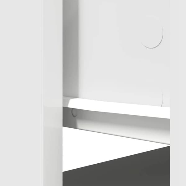 vidaXL Avlastningsbord med lådor vit 85,5x38,5x74,5 cm