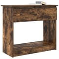 Miniatyrbilde 5 av 11: vidaXL konsollbord med skuffer røkt eik 85,5x38,5x74,5 cm