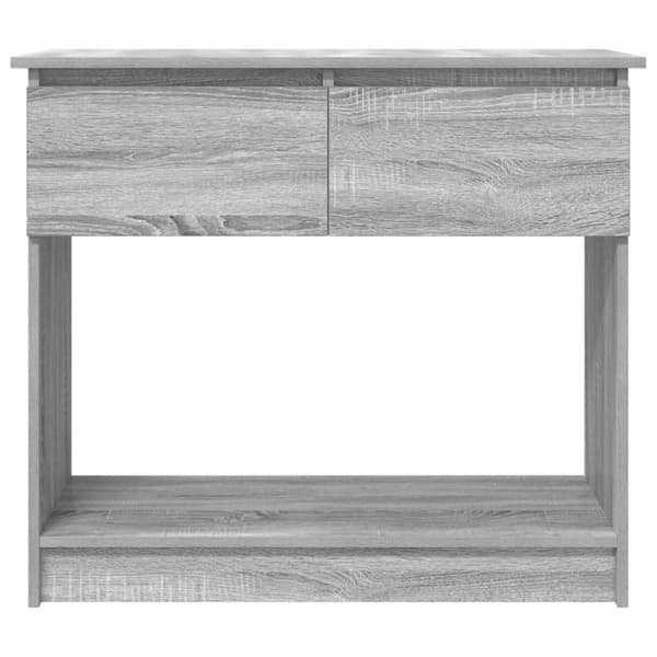 vidaXL konsollbord med skuffer grå sonoma 85,5x38,5x74,5 cm