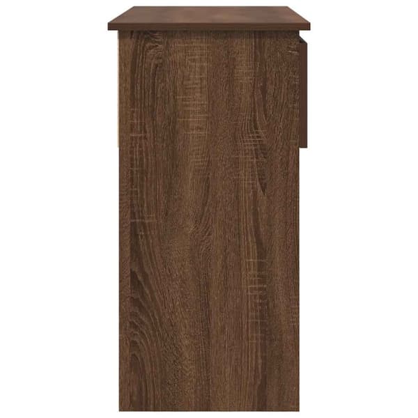 vidaXL konsolipöytä laatikoilla ruskea tammi 85,5x38,5x74,5 cm