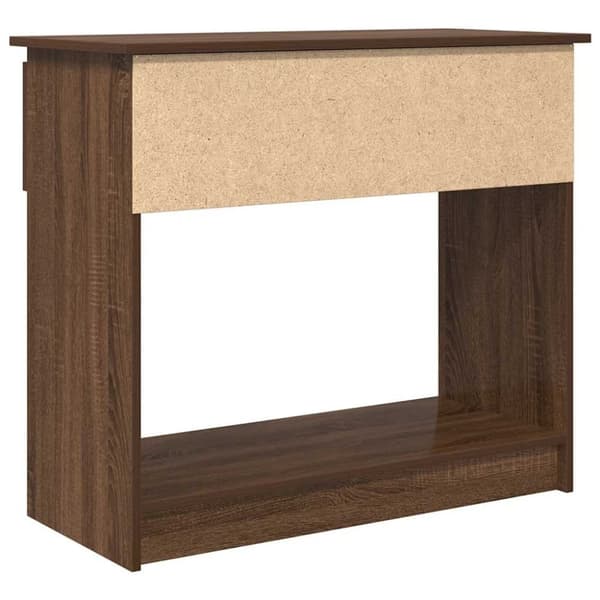 vidaXL konsolipöytä laatikoilla ruskea tammi 85,5x38,5x74,5 cm