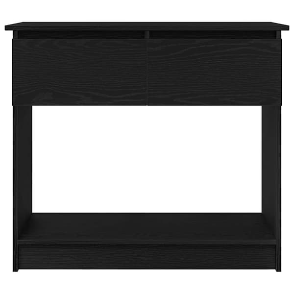 vidaXL Avlastningsbord med lådor svart 85,5x38,5x74,5 cm
