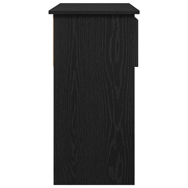 vidaXL Avlastningsbord med lådor svart 85,5x38,5x74,5 cm