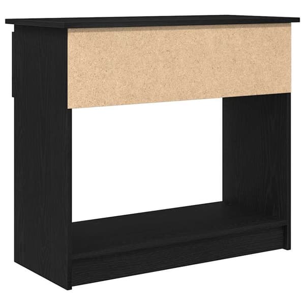 vidaXL Avlastningsbord med lådor svart 85,5x38,5x74,5 cm