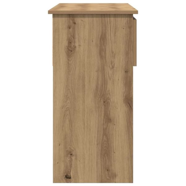 vidaXL konsollbord med skuffer artisan eik 85,5x38,5x74,5 cm