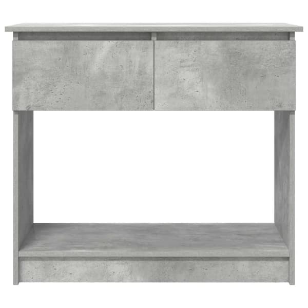 vidaXL Avlastningsbord med lådor betonggrå 85,5x38,5x74,5 cm
