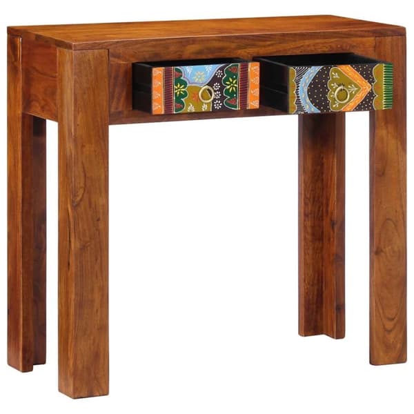 vidaXL Sohvapöytä 80x35x75 cm täysi akasiapuu
