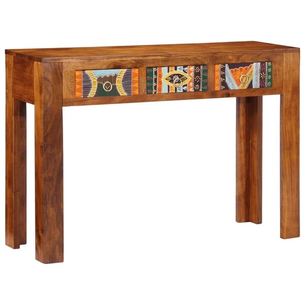 vidaXL konsolbord 110x35x75 cm massivt akacietræ