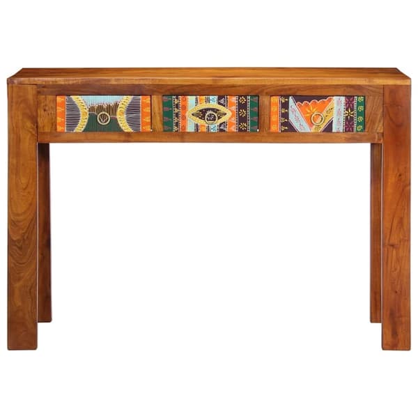 vidaXL konsolbord 110x35x75 cm massivt akacietræ