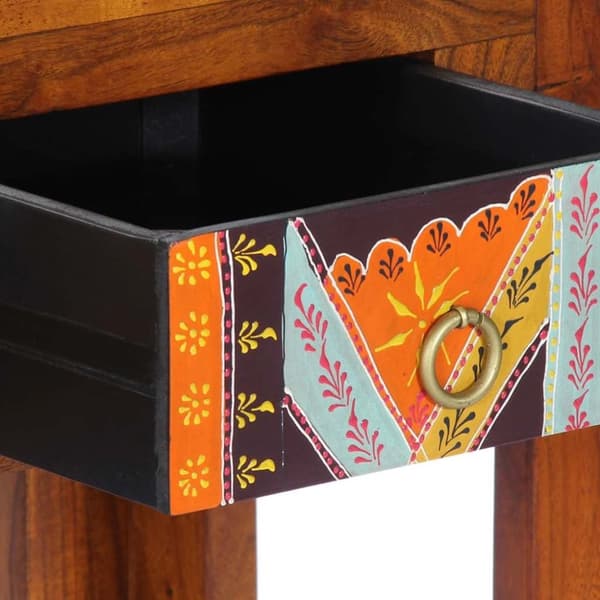 vidaXL konsolbord 110x35x75 cm massivt akacietræ