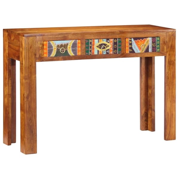 vidaXL konsolbord 110x35x75 cm massivt akacietræ