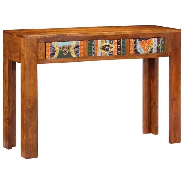 vidaXL konsolbord 110x35x75 cm massivt akacietræ