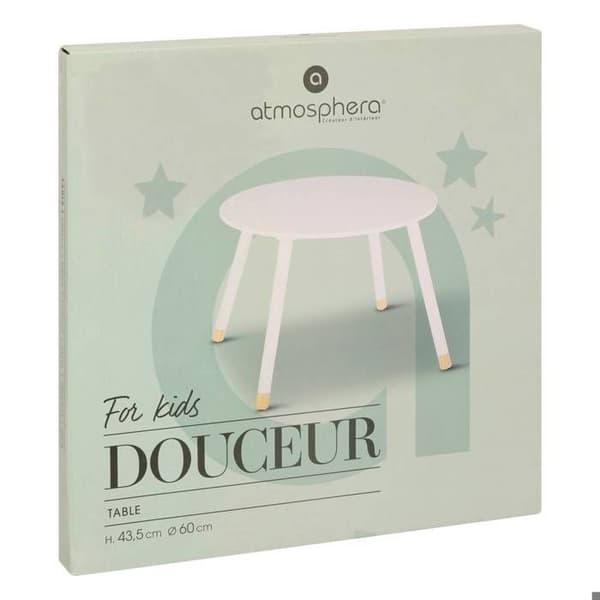 Vitt "Douceur" barnbord - Vit - Atmosphera inredare