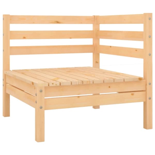 Loungegrupp 3 delar massiv furu