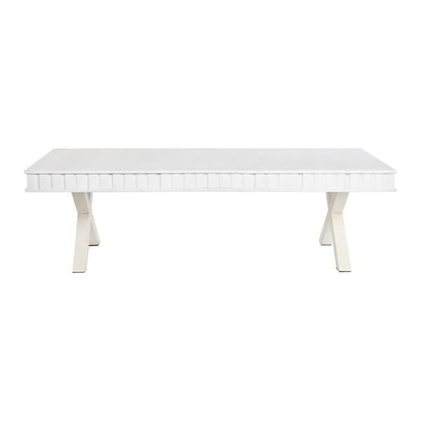 soffbord 140 x 70 x 42 cm mangoträ metall