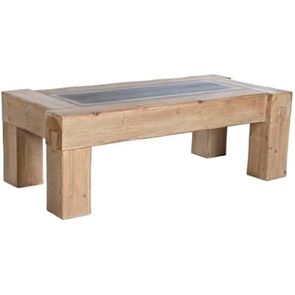 Soffbord - HOME ESPRIT - Rektangulärt - MDF-trä - 140 x 70 x 46 cm - Flerfärgad