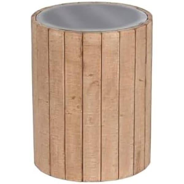 Sidobord - HOME ESPRIT - Naturligt MDF-trä - 36 x 36 x 45 cm - Flerfärgad - Liten kompletterande möbel