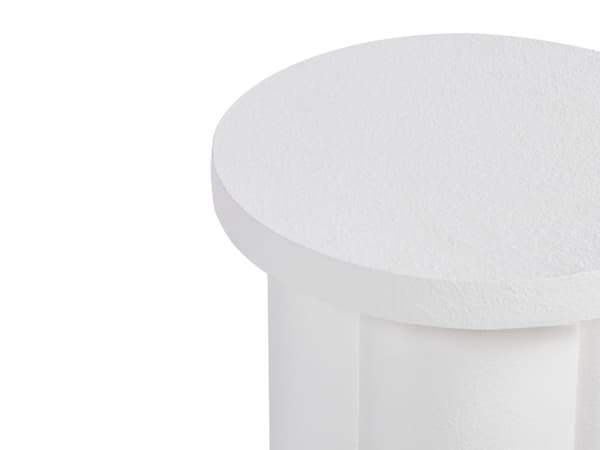 Sidobord Vit bordsskiva Rund Vardagsrumsmöbler