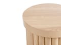 Miniatyrbillede 4 af 6: Sidebord Lyst træ MDF ø 40 cm Rund bordplade Cylindrisk fod Skandinavisk stil Stue