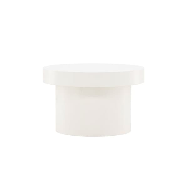 Malung sofabord Ø80 cm hvit.