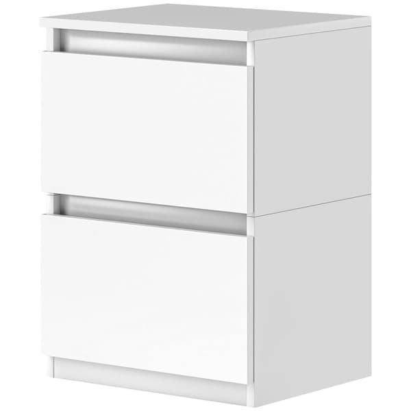 Rootz 2 -lådan sängbord - Nightstand - sidobord - gott om lagring - 39,6L x 32,3W x 56H cm