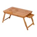 Pikkukuva 5 / 7: Rootz Bamboo -kannettavan tietokonepöytä - sänkypöytä - taitettava pöytä - ympäristöystävällinen suunnittelu - Säädettävä korkeus - 55x35x22-30cm