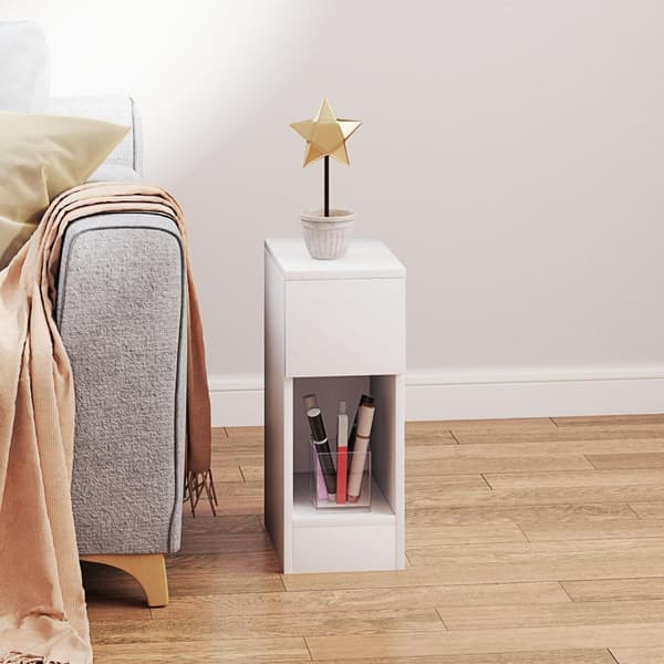 Rootz Bedside Table - Moderne sidebord - Natbord - Optimal opbevaring - 20 cm x 30 cm x 50 cm - Perfekt til soveværelse og stue