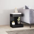 Miniatyrbillede 7 af 11: Rootz Bedside Table - Side Bord - Sofabord - Skjult skuffe & opbevaring - 40L x 30W x 46H cm